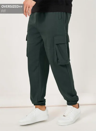 Styli Styli Oversized Cut and Sew Detail Cargo Joggers