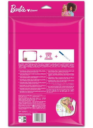 Maped Barbie White Slate Board Set Soft Shatterproof Double Sided - pzsku/Z4F969DD034239B06A087Z/45/_/1737464045/6d6fe21c-d17d-47fb-ba34-b8f2f103faee