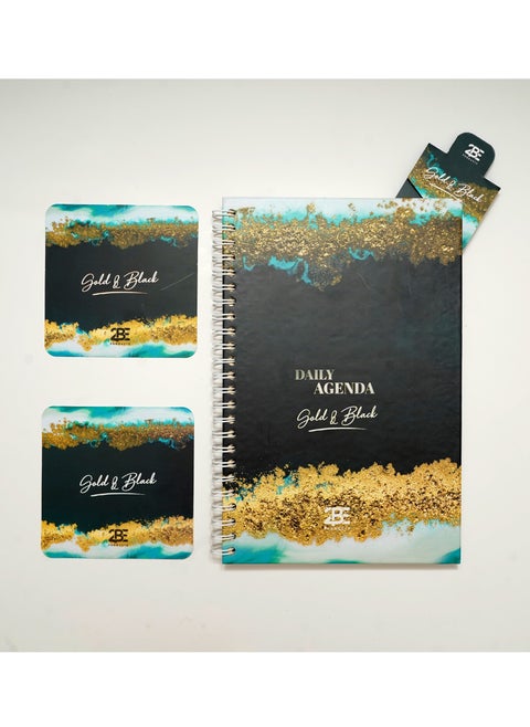 2BE Notebook Hardcover Wire + coaster + bookmark