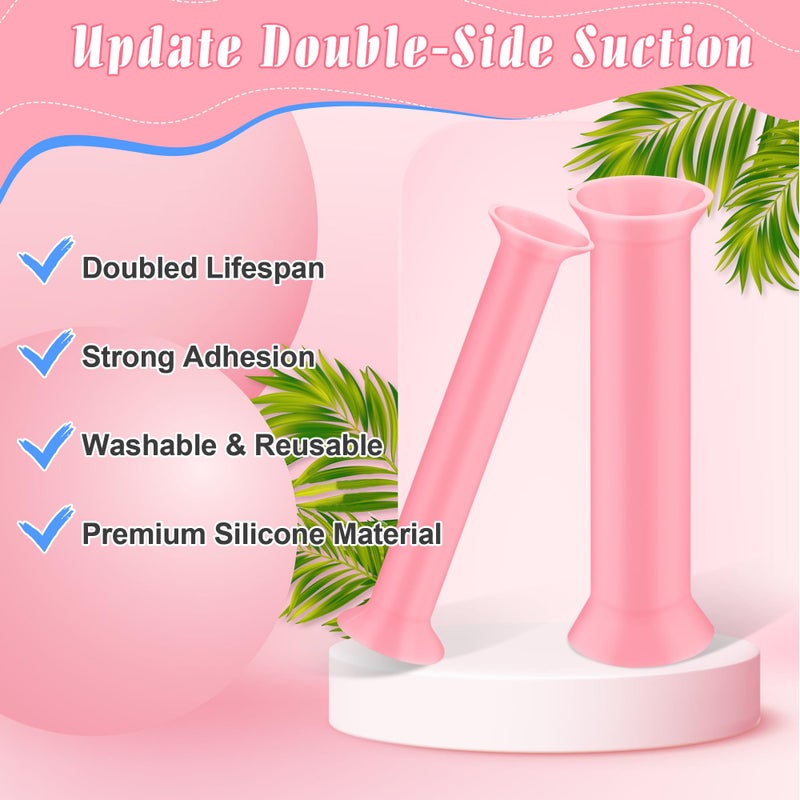 Luxiv 25 Pcs Resin Hole Makers with 5 Sizes (2/3/4/6/8mm), Luxiv Double-Side Suction Hole Pre-Drilling Tool for Resin No Drill Hole Mold for Making Jewelry, Keychain, Bookmakers, Earring, Ornaments (Pink) - Image 2