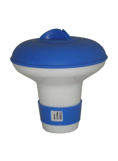 Mini Floating Chlorine And Bromine Dispenser Blue And White 5Inch