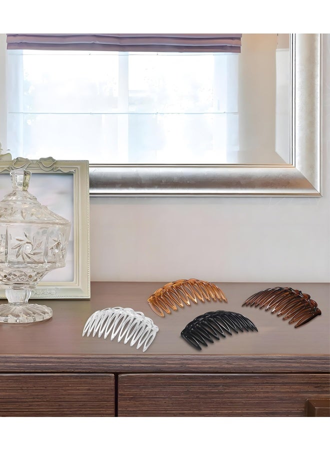 مكمهينغ بوب مجموعة مكونة من 12 قطعة من أمشاط وشرائح الشعر الجانبية الفرنسية للنساء، مثالية للشعر الناعم، مع زخارف ملتوية، إكسسوارات شعر مثالية للفتيات والنساء وإطلالات الزفاف - Image 4