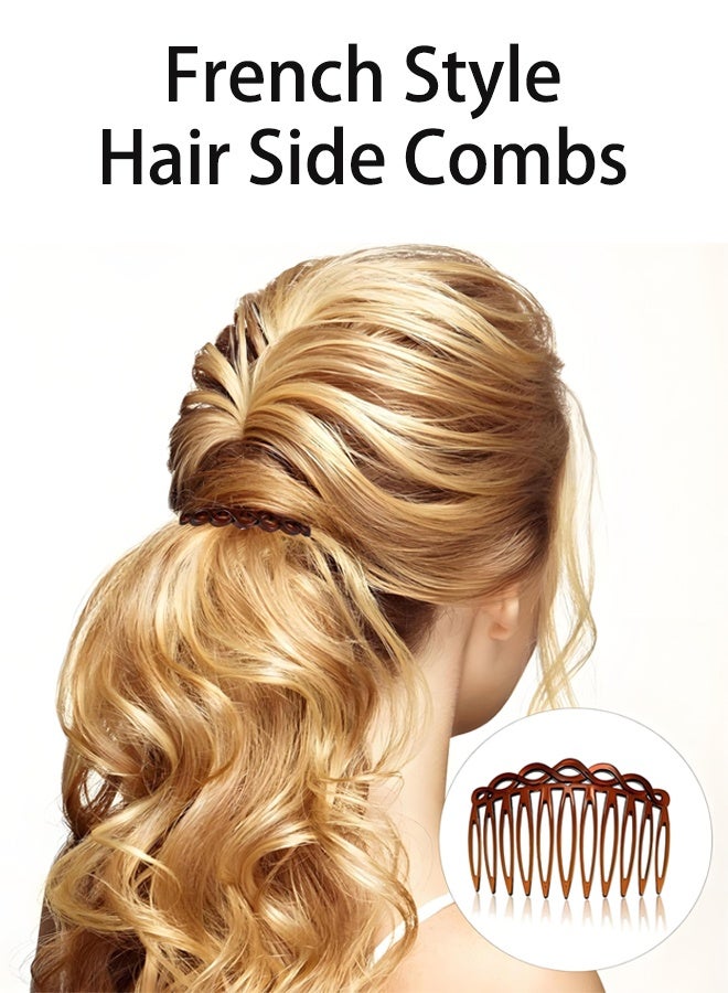 مكمهينغ بوب مجموعة مكونة من 12 قطعة من أمشاط وشرائح الشعر الجانبية الفرنسية للنساء، مثالية للشعر الناعم، مع زخارف ملتوية، إكسسوارات شعر مثالية للفتيات والنساء وإطلالات الزفاف - Image 5