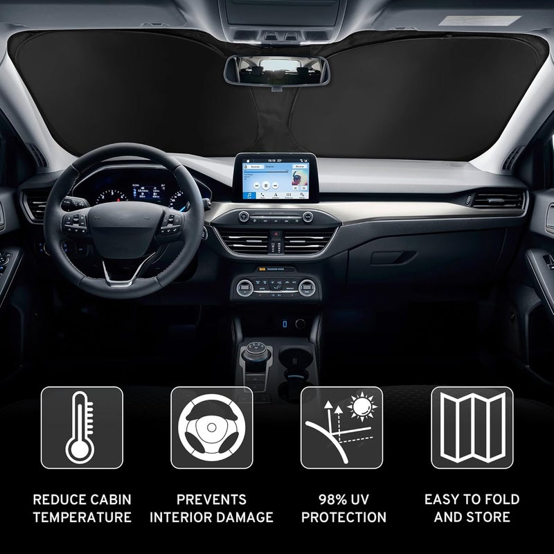 szyuchen غطاء شمس لزجاج السيارة SZYUCHEN لسيارة GMC Yukon - Image 2