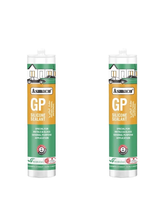 Asmaco Gp Silicone Sealant - Clear - 280 Ml - Set of 01 - Image 2