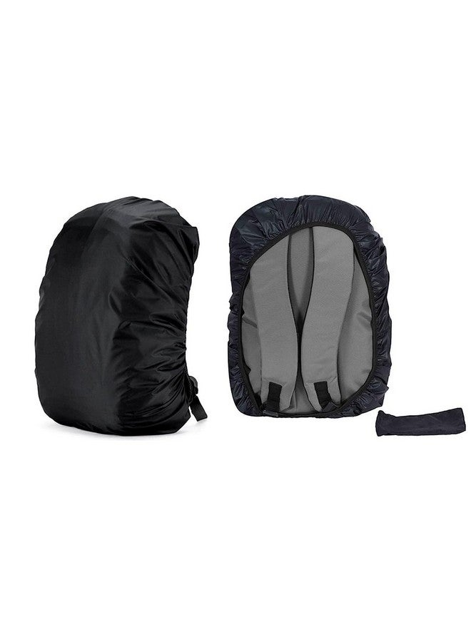 Ervio 1 Compartment Rain Cover for Backpack 35L Waterproof Bag Cover for School Laptop Trekking Bag | Rainproof Dustproof Backpack Cover Free Size for Men Women Travel Outdoor, Black - Image 5