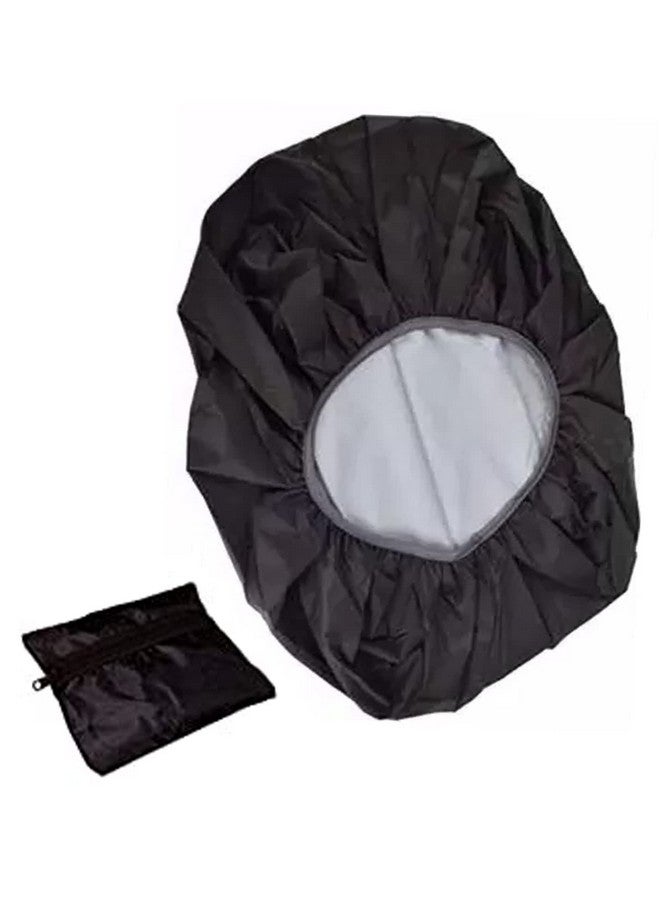 Ervio 1 Compartment Rain Cover for Backpack 35L Waterproof Bag Cover for School Laptop Trekking Bag | Rainproof Dustproof Backpack Cover Free Size for Men Women Travel Outdoor, Black - Image 4