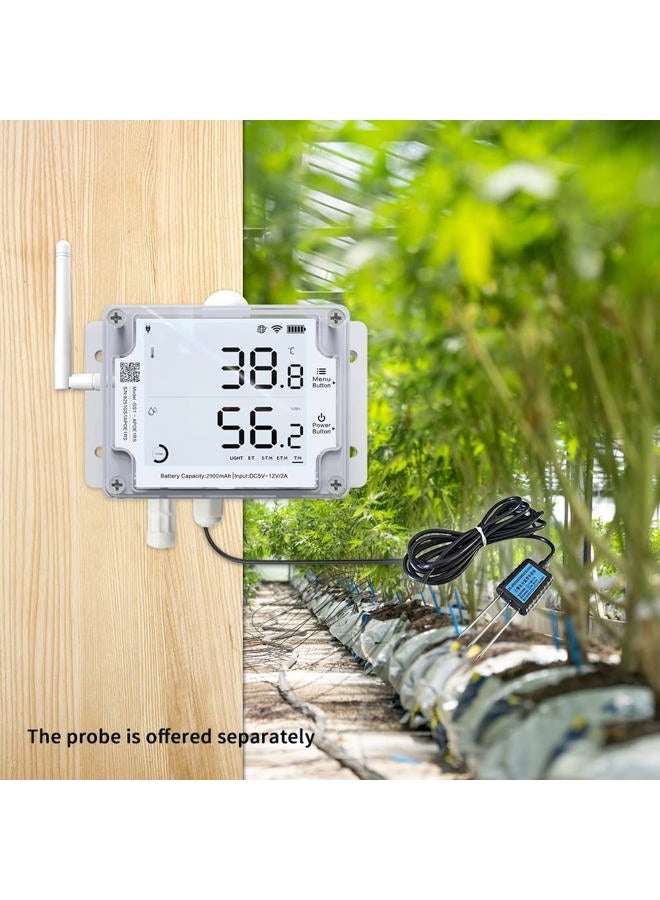 UBIBOT GS1-AETH Temp/Humidity/Illumination Sensor, Ethernet & WiFi, External Probe, Free App, Data Logger, Alerts - Image 5