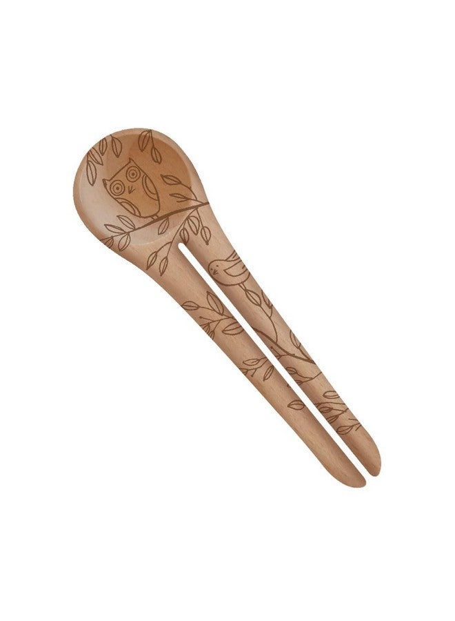 Talisman Designs Laser Etched Beechwood Scoop with Clip | Nature Design | Wood Coffee Spoon |, Cute & Functional Kitchen Tool, | Small Wooden Utensils - Image 2
