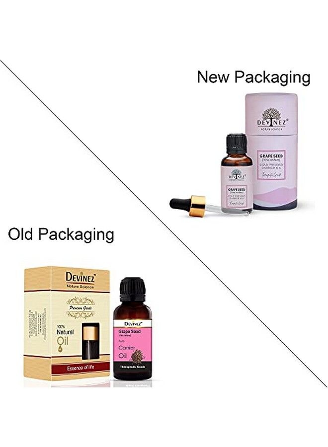 Devinez Grape Seed Coldpressed Oil 30Ml 100% Pure Natural & Undiluted For Reducing Wrinkles & Scars Moisturizer Hair Health Stretch Mark - Image 3