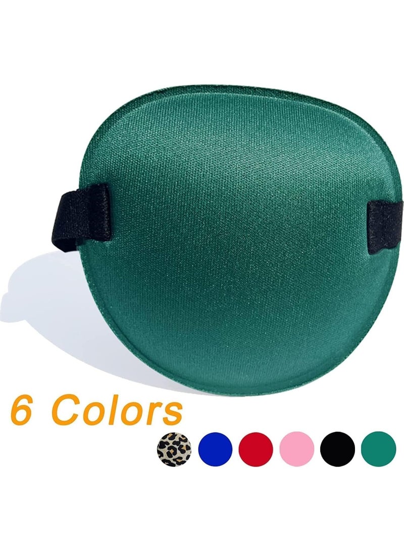 6 قناع العين ، قناع العين الناعمة ، قناع العين القابلة للتعديل للبالغين والأطفال ، قناع العين الكسول في العين اليسرى أو اليمنى ، تصميم ثلاثي الأبعاد ، تنفس ، مناسبة للتدريب الكسل - Image 2