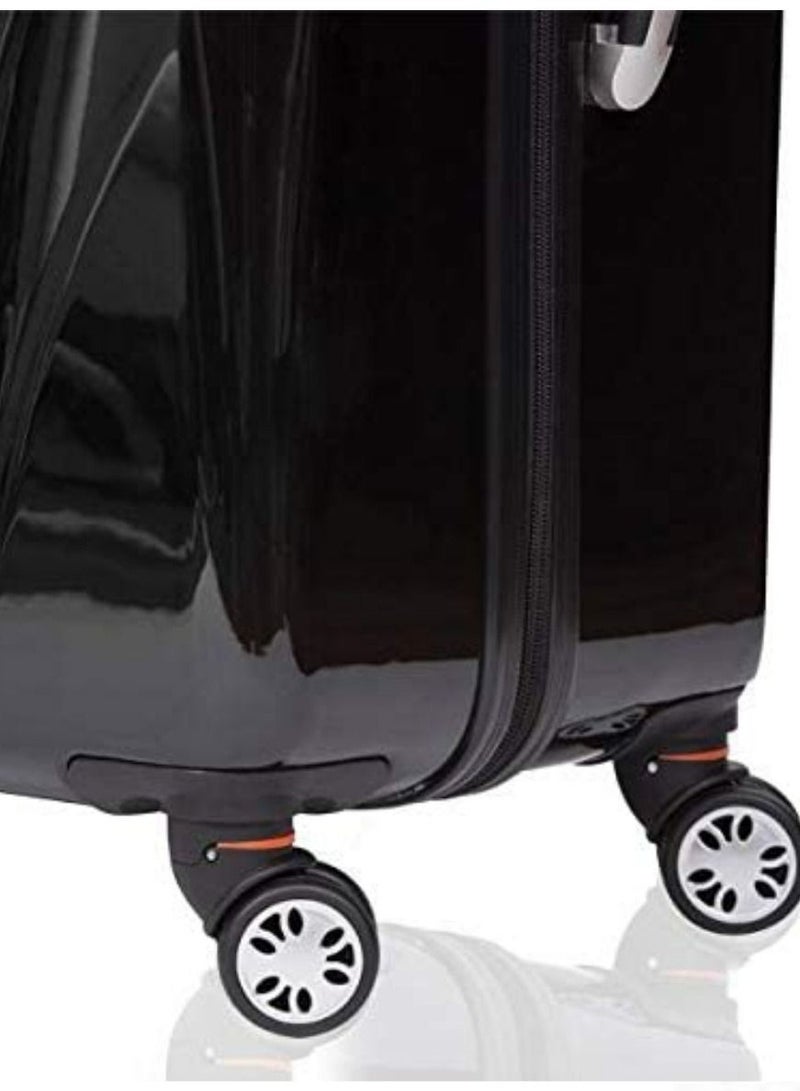 Airo حقيبة أمتعة ذكية بعجلات مقاس 24 بوصة باللون الأسود الزمردي مع ميزان مدمج للوزن - Image 4