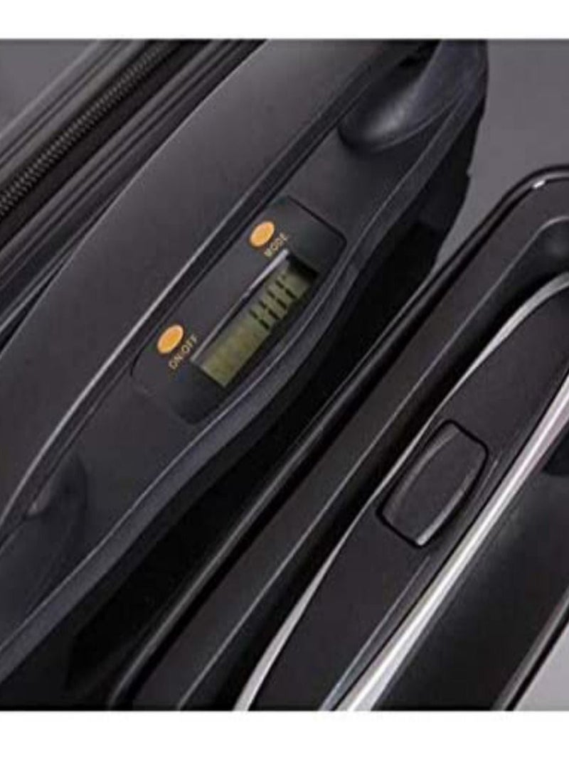 Airo حقيبة أمتعة ذكية بعجلات مقاس 24 بوصة باللون الأسود الزمردي مع ميزان مدمج للوزن - Image 5