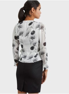 Adl Printed Wrap Top  - Image 2