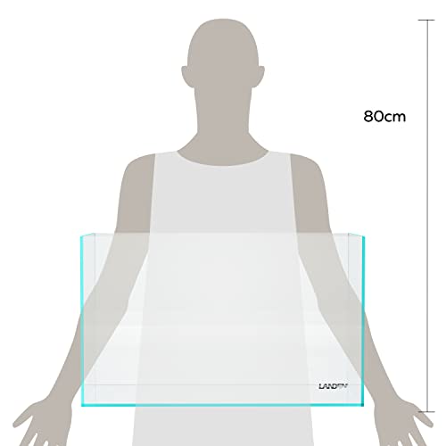 LANDEN 60P 16 Gallon Rimless Low Iron Aquarium Tank, 23.6" W × 11.8" D × 14.2" H (60cm x 30cm x 36cm) 6mm Thickness with Nano Foam Leveling Mat - Image 4
