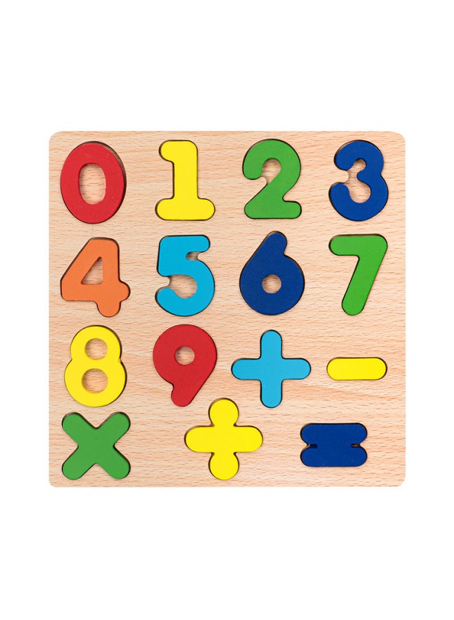 Lewo Digital Awareness Board Children's Toys Digital Shape Letter Board Educational Enlightenment Shape Cognitive Hand Scratching Board Baby Wooden Puzzle Puzzle Board - Image 1