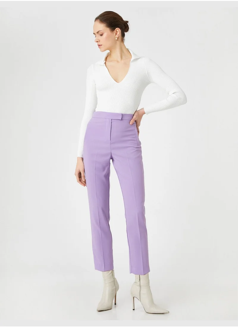 KOTON Pocket Detail Cigarette Trousers