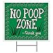 Imagine This Imagine This No Poop Zone Yard Sign, Green  - Image 2