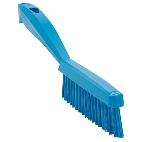 Vikan 41953 Brush,Narrow Hand,Stiff,11" x .75",PP/PBT,Blue - Image 1