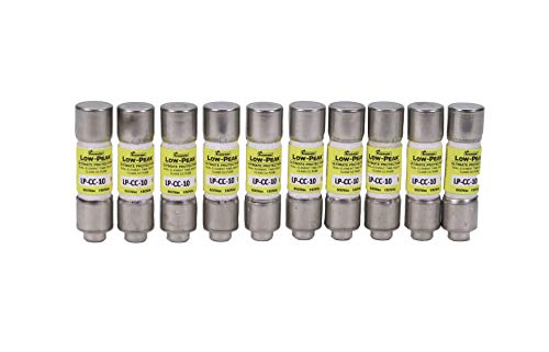 Bussmann فيوزات بوسمان LP-CC-10 منخفضة الذروة، 10 أمبير فئة Cc 600V، جديدة - 1 صندوق من 10 - Image 2