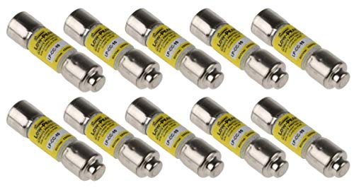 Bussmann فيوزات بوسمان LP-CC-10 منخفضة الذروة، 10 أمبير فئة Cc 600V، جديدة - 1 صندوق من 10 - Image 1