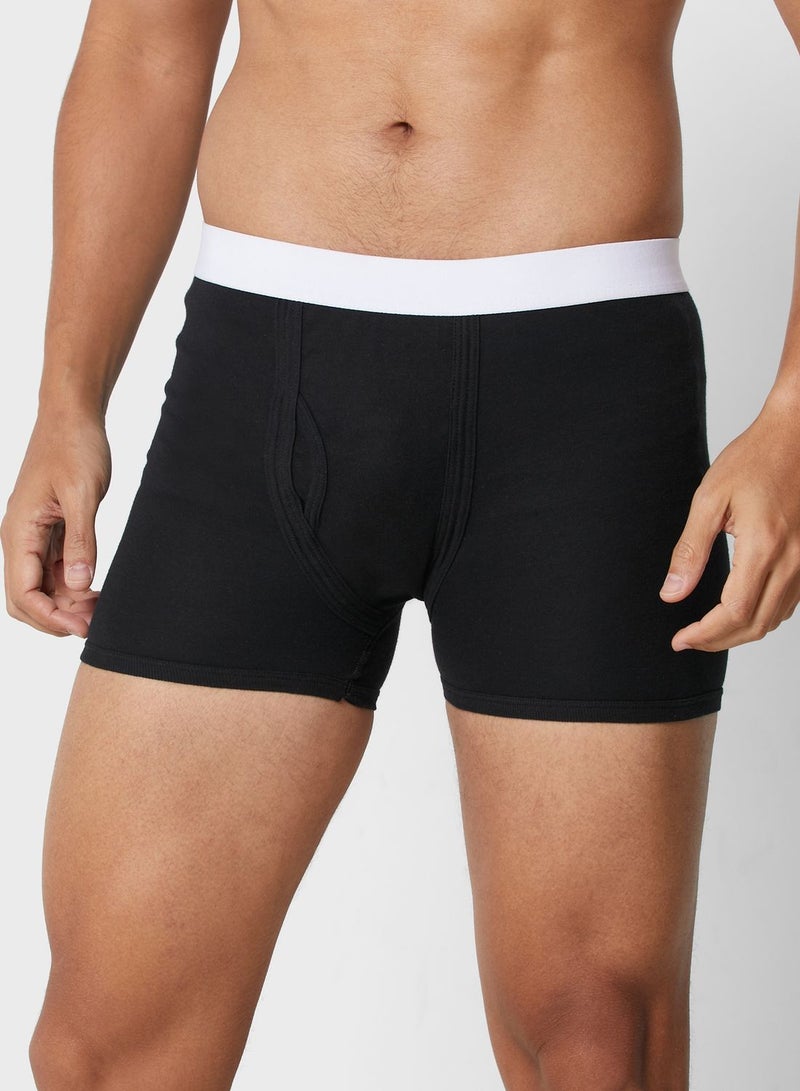 Seventy Five Basics 2 Pack Contrast Band Trunks With Antibacterial Finish  - Image 2