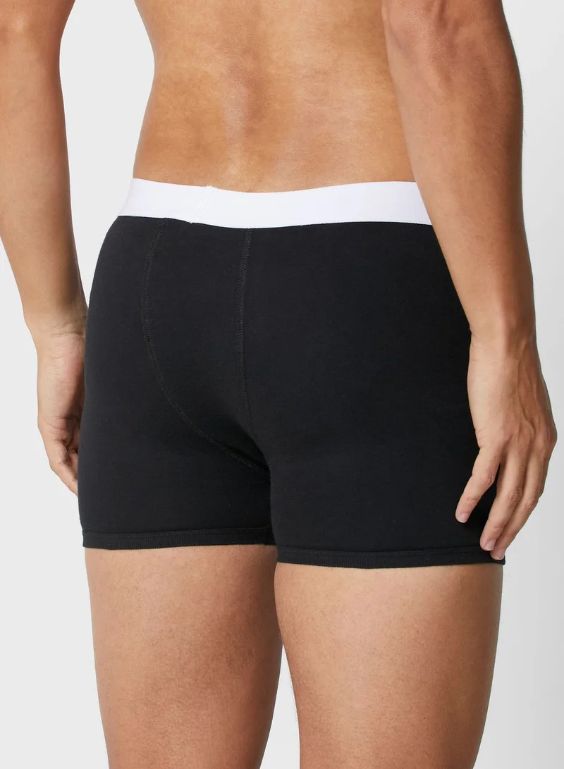 Seventy Five Basics 2 Pack Contrast Band Trunks With Antibacterial Finish
