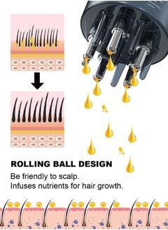 URbazaar Scalp Applicator Comb, Hair Oil Applicator Bottle Brush, Hair Comb for Scalp Massager and Hair Growth Care, Head Fluid Brush for Essential Oil Hair Treatment  - Image 4