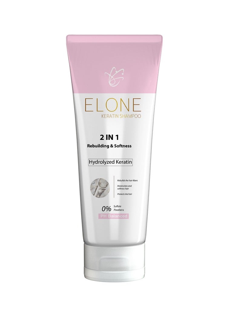 BLUEBELL Pharmaceuticals Elone routine for damaged dyed and chemically treated hair (Elone shampoo + Elone conditioner + Elone cream) - Image 2