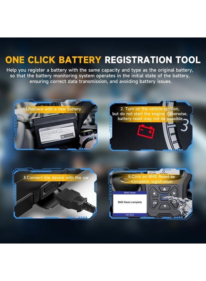 Ancel FD700 All System OBD2 Scanner fit for Ford Vehicles Automotive Code Reader Diagnostic Scan Tool with SRS SAS Calibration Oil TPMS IQA EPB BMS DPF Regen EGR Reset - Image 4