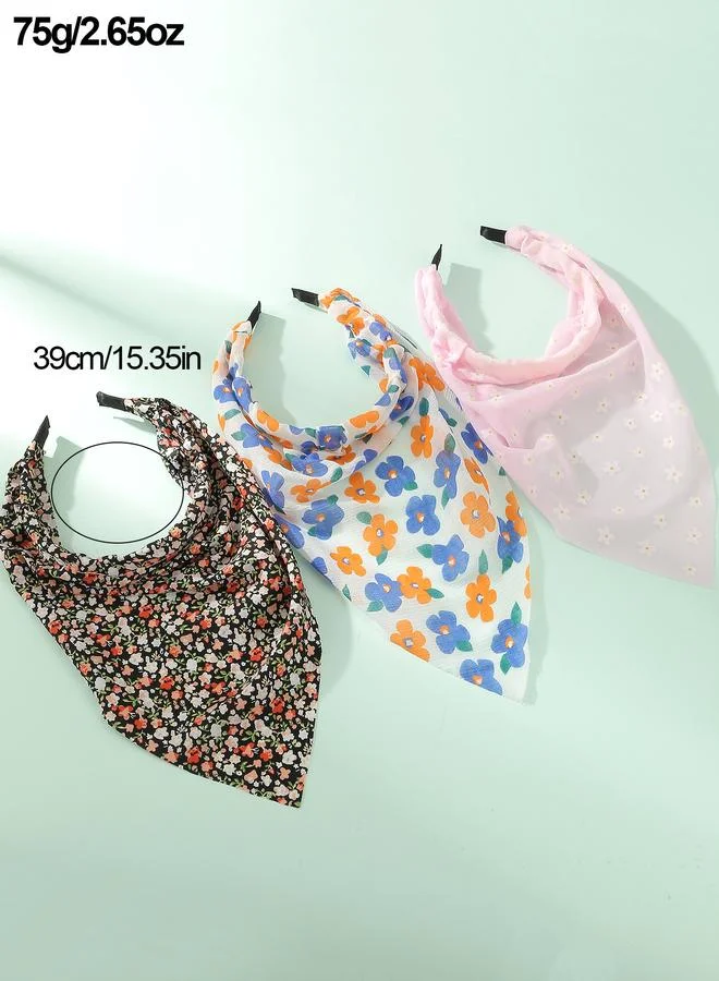 Take Two  Set of 3 - Floral Print Headband for Women | Best Price UAE