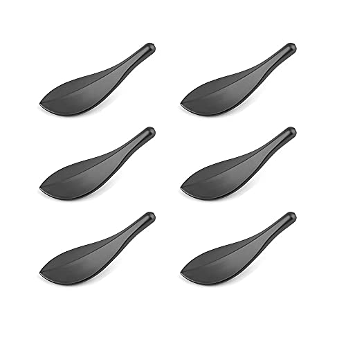 Primst 6pcs Solid Brass Cabinet Knobs,Leaf Shape Furniture Handles Pulls for Door,Kitchen Drawer,Dresser Drawer (Grey-6PCS) - Image 1