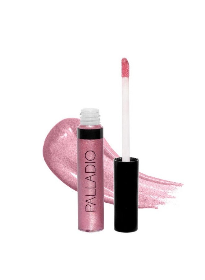 PALLADIO Palladio Lip Gloss, Non-Sticky Lip Gloss, Contains Vitamin E and Aloe, Offers Intense Color and Moisturization, Minimizes Lip Wrinkles, Softens Lips with Beautiful Shiny Finish, Passion Pink  - Image 1