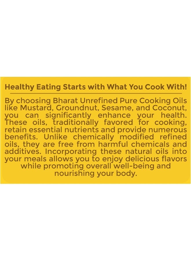 Bharat 100% Pure Mustard Oil - Cold Pressed Cooking Oil, 1 Liter - Image 4