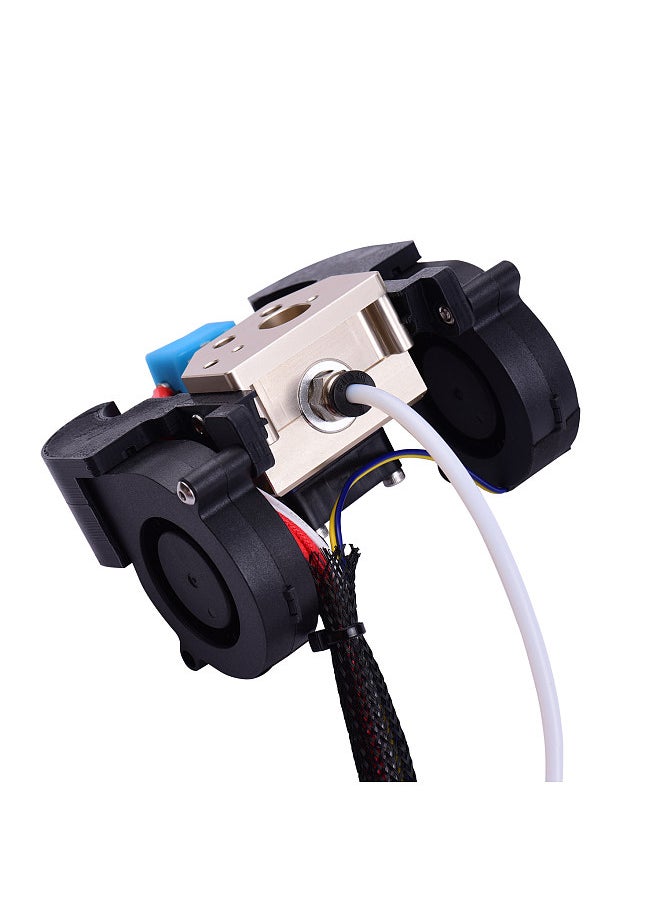 Generic - Full Assembled Extruder Hotend Kit with Aluminum Heating Block 0.4mm Nozzle Cooling Fan 24V Compatible with Creality Ender-3/Ender-3 Pro 3D Printer - Image 1