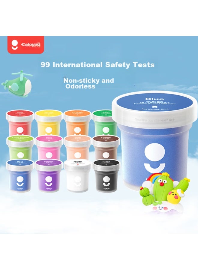 Coloyou Ultra-light Clay, 12 Colors, Large Refill Pack, Handmade Diy Colored Clay, Toy Material, Student Playdough, Gift - Image 1