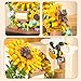 HI-REEKE HIREEKE Sunflower Bee Bouquet Building Block Set Micro Mini Botanical Building Toy for Women 548 PCS - Image 3