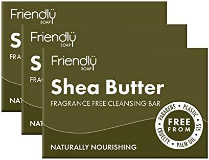 Friendly Soap Shea Butter Cleansing Bar 3 Pack 3 x 95g Bars