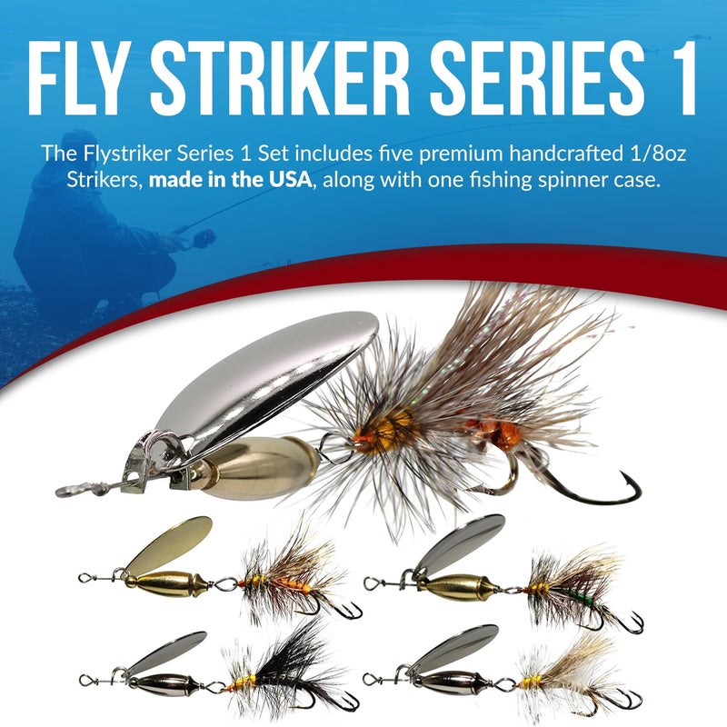 RoxStar Lures RoxStar Fly Strikers Proven Nationwide to Out-Fish Any Spinner | Hand-Tied in The USA | Most Versatile Fishing Spinner Ever! Trout, Bass, Steelhead (1/8oz S1) - Image 2