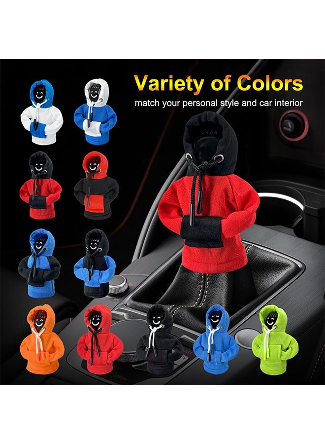 Car Gear Shift Hoodie, Universal Car Shift Knob Cover, Mini Hoodie for Car Shifter, Automotive Interior Cute Gadgets, Car Accessories and Decorations - Image 2