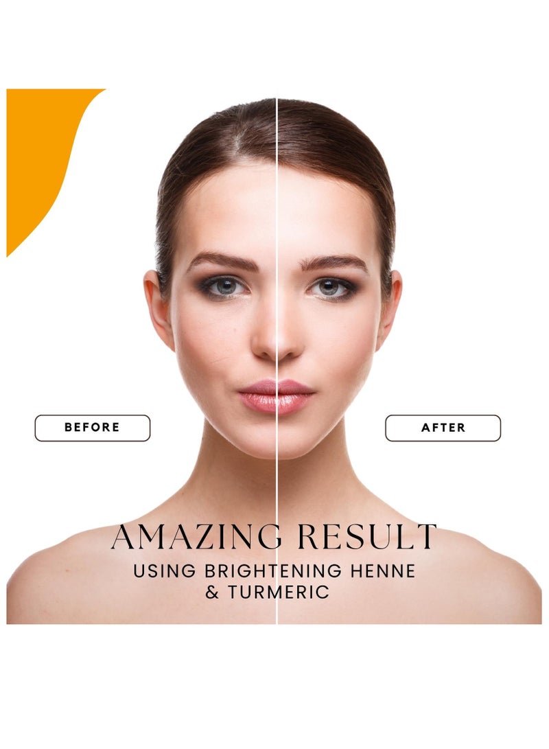 OGAILI White Henna Turmeric Powder Natural Herbal skin Cleanser & Anti-Inflammatory - Acne Treatment & Hyperpigmentation Reduction 120G - Image 5