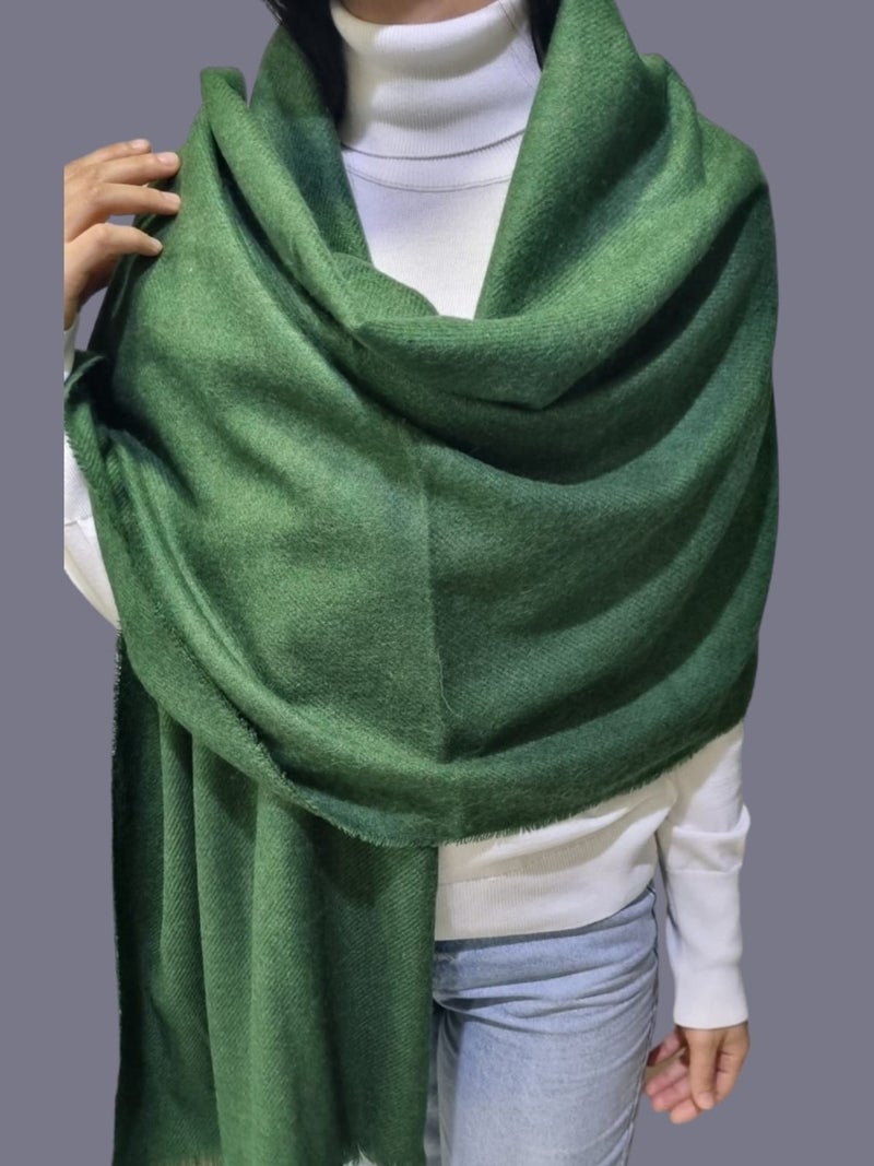Mood Agenda Women's Soft Wool Textured Shoulder Shawl Scarf 