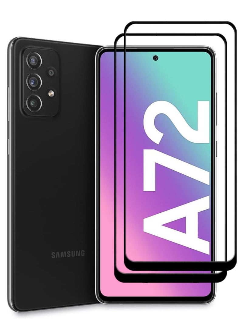 ACLIX 2 Pieces Antistatic ESD Dustproof Premium Quality High Definition Tempered Glass Screen Protector Designed For Samsung Galaxy A72 - Image 1