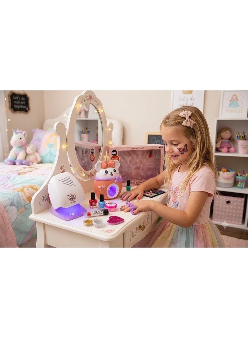 Kids Makeup and Nail Set, Kids Makeup and Nail Kit, Kids Makeup and Nail Bag, Girls Makeup and Nail Case, Kids Beauty Set, Girls Beauty Kit, Kids Makeup Set, Kids Makeup Kit, Kids Cosmetic Bag, Kids Makeup Case, Kids Beauty Salon Set, Kids Makeup and Nail Art Play Set, Kids Beauty Salon Play Set, Kids Nail Art Kit, Kids Nail Decoration Set, Kids Manicure Kit, Kids Manicure and Makeup Set, Kids Beauty Accessories Kit, Washable Kids Makeup Set, Safe Makeup Kit for Kids, Girls Makeup Set with Nail Polish, Girls Makeup and Nail Play Set, Kids Beauty Kit, Kids Beauty Bag, Kids Fashion and Beauty Set, Kids Beauty Accessories Set, Princess Makeup Set for Kids, Kids Spa and Beauty Set, Professional Kids Makeup Kit, Kids Beauty Play Set. - Image 1