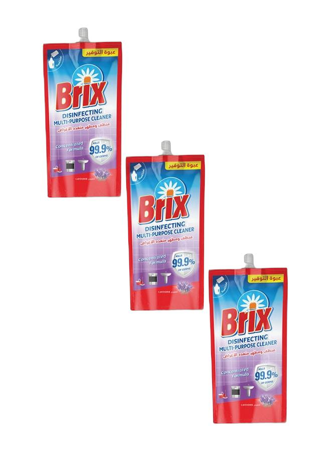 Brix Disinfecting Multi Purpose Cleaner Lavender Scent 400 ml (Pack of 3) - Image 1