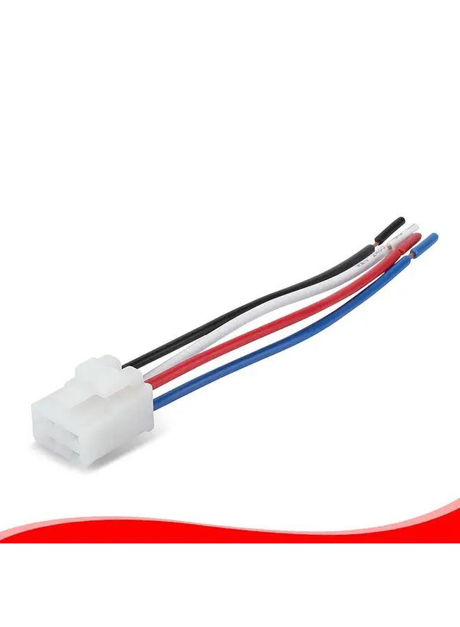 1pc Heavy Duty Car AC Relay Socket With Wiring Harness SPST Quick Connect - Image 1