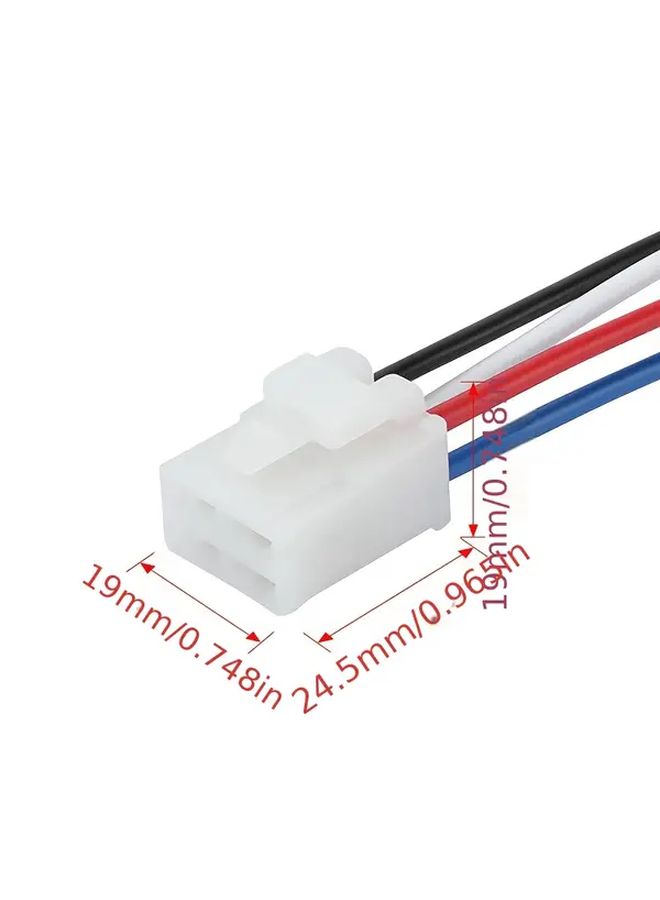 1pc Heavy Duty Car AC Relay Socket With Wiring Harness SPST Quick Connect - Image 2