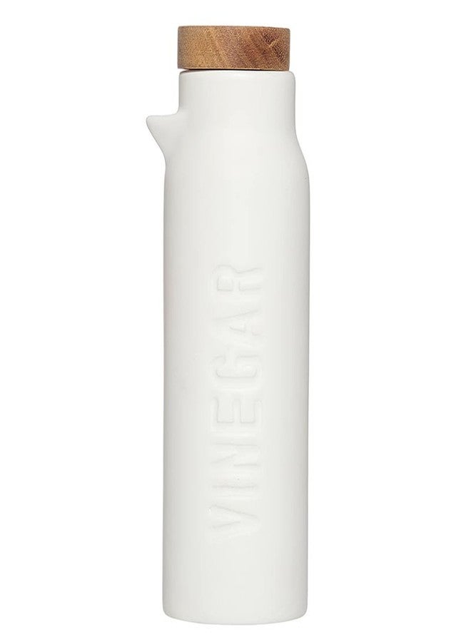 Santa Barbara Design Studio Oil and Vinegar Set of Two Ceramic Dispensers, 6.7" Tall Each, White - Image 2