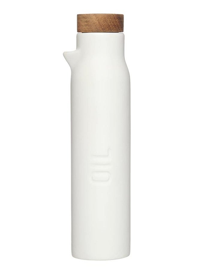 Santa Barbara Design Studio Oil and Vinegar Set of Two Ceramic Dispensers, 6.7" Tall Each, White - Image 3