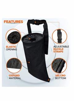 KASTWAVE Car Trash Bag Leakproof Litter Bag, Console and Headrest Garbage Bin, Detachable Garbage Storage Bag for Litter, Seat Back Hanging Trashbag Waterproof, Auto Trash Bag (2 Pack)  - Image 2